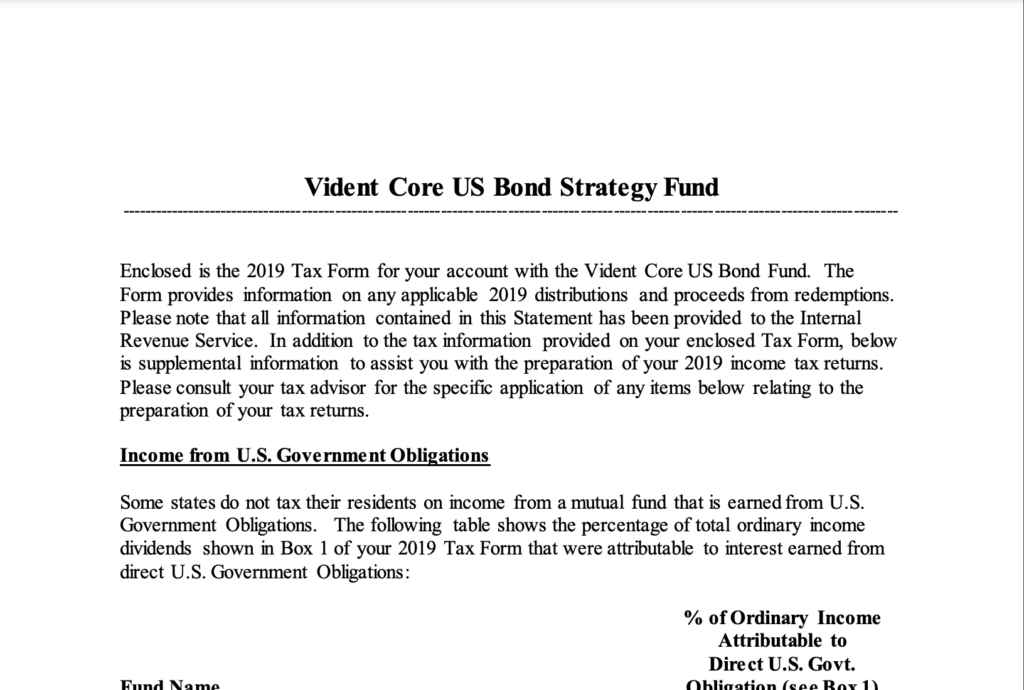 VBND Tax Insert 2019 cover