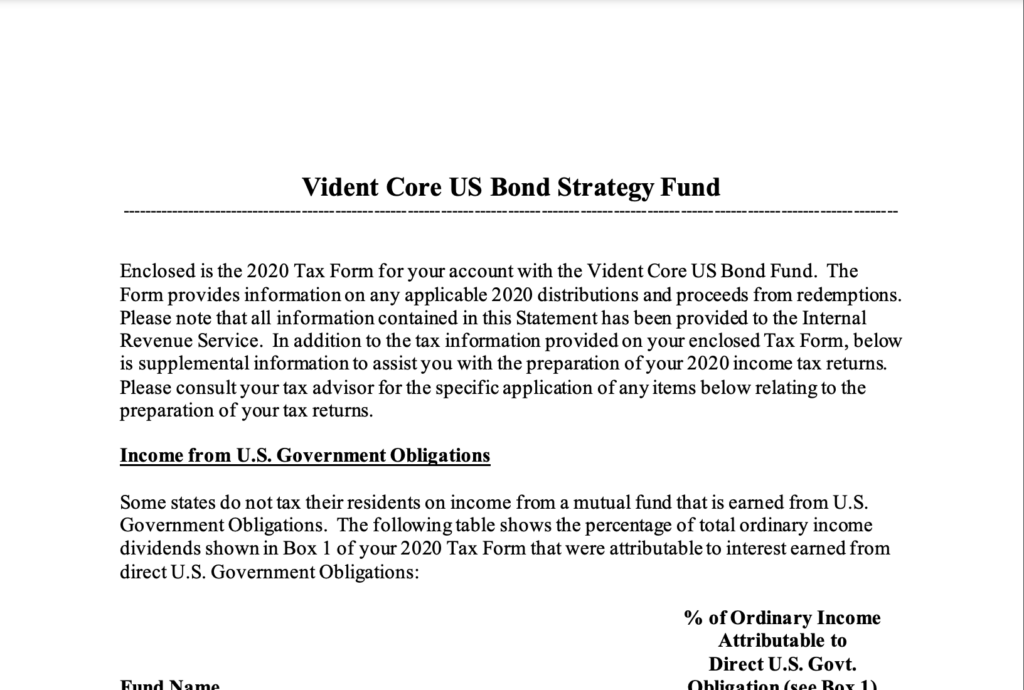 VBND Tax Insert 2020 cover