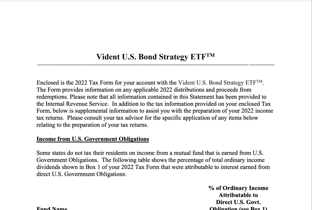 VBND Tax Insert 2022 cover