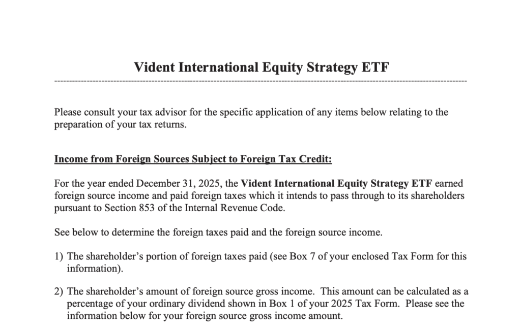 Vident Funds Tax Insert 2025 VIDI